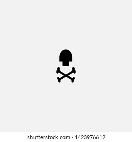 skeleton icon sign signifier vector