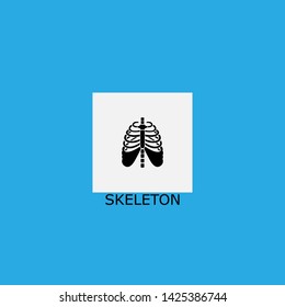 skeleton icon sign signifier vector