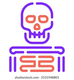 Skeleton icon for web, app, infographic, etc