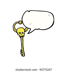 Skeleton Key Cartoon Stock Vector (Royalty Free) 90775247 | Shutterstock