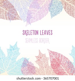 Skeleton leaves seamless