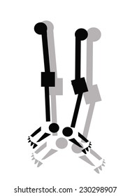 skeleton legs icon