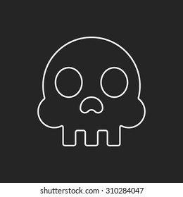 Skeleton line icon