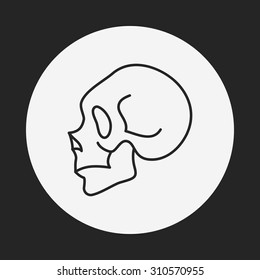 Skeleton line icon