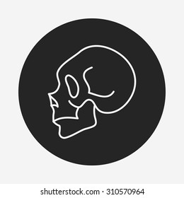 Skeleton line icon