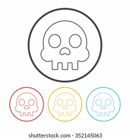Skeleton line icon