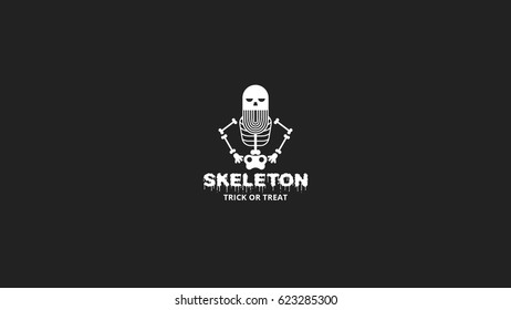 Skeleton Logo Stock Vector (Royalty Free) 623285300 | Shutterstock