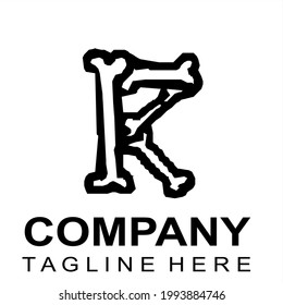 Skeleton logo company vector for business