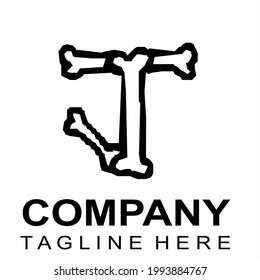 Skeleton logo company vector for business