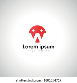 İnitial Skeleton Logo Letter A Minimalist Branding