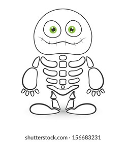 skeleton monster vector