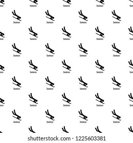 Skeleton pattern seamless vector repeat geometric for any web design