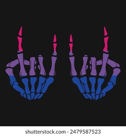 Skeleton Pride LGBT Gay Vector T-shirt Design