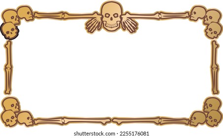 Skeleton rose decoration bone frame
