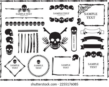 Skeleton rose decoration bone frame
