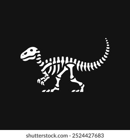 Skeleton Skull Of Dinosaur Logo Design Suitable For Child Childern Education