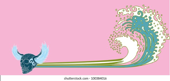 skeleton surfer