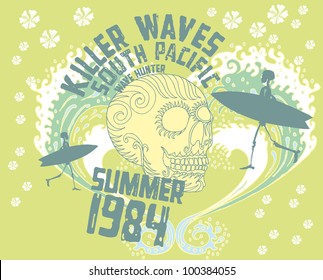 skeleton surfer