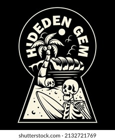 Skeleton Surfer. For t-shirts, stickers and other similar products.