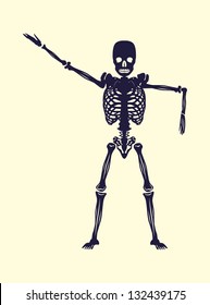 skeleton tattoo tribal skull vector art