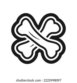 Skeleton V39 Patch Streetwear, Urban Design Black and White Color Patch Commercial Use