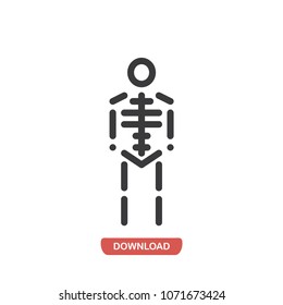 Skeleton vector icon 