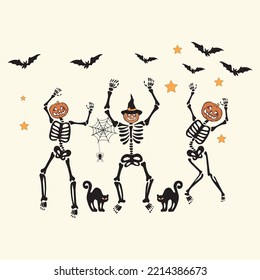 Skeletons Dance Halloween SVG  PNG  Dancing Skeletons Halloween   Skeletons Dancing, Ghost   Skeletons Digital Download svg