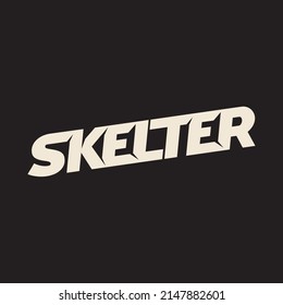 Skelter logo. Typograhy. Vectorial Illustration