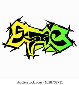 Skeptic color unique Hand drawn typography, Vector illustration for T-Shirt and other purpose as needed