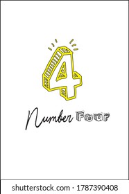 Sketch 3d and Handwriting each vector Number best For T shirt mock-up.
