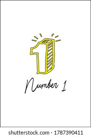 Sketch 3d and Handwriting each vector Number best For T shirt mock-up.