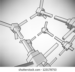 sketch of an abstract architecture