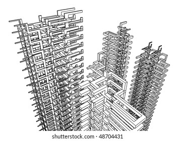 sketch of an abstract architecture