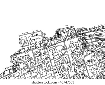 sketch of an abstract architecture