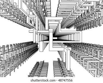 sketch of an abstract architecture