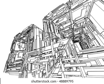 sketch of an abstract architecture