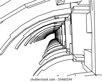 sketch of an abstract architecture