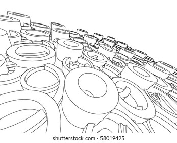 sketch of an abstract architecture