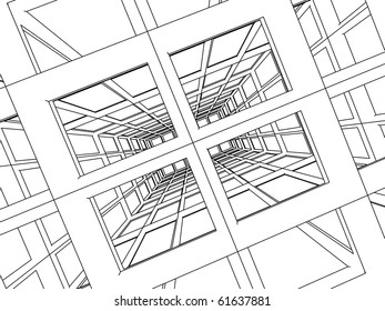 sketch of an abstract architecture