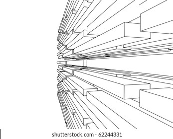 sketch of an abstract architecture