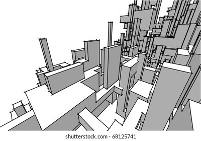 sketch of an abstract architecture