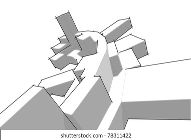 sketch of an abstract architecture