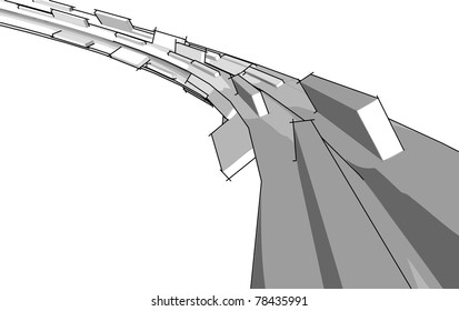 Sketch of abstract architecture