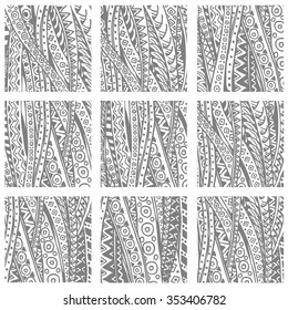 Sketch Abstract Decorative Stripes Hand Drawing Stock Vector (Royalty ...