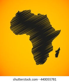 Sketch African continent