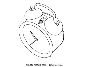 sketch of the alarm clock vector