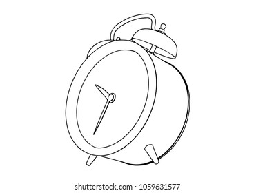 sketch of the alarm clock vector
