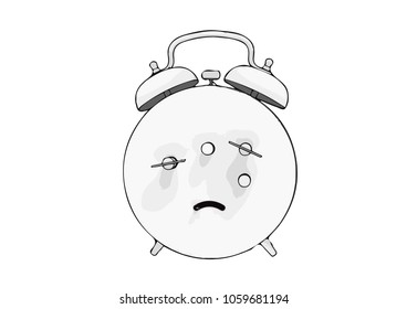 sketch of the alarm clock vector
