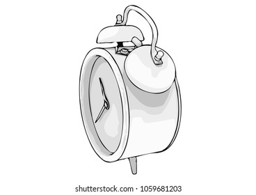 sketch of the alarm clock vector