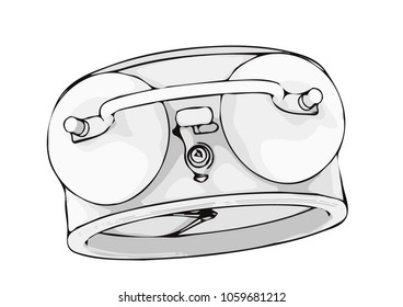 sketch of the alarm clock vector